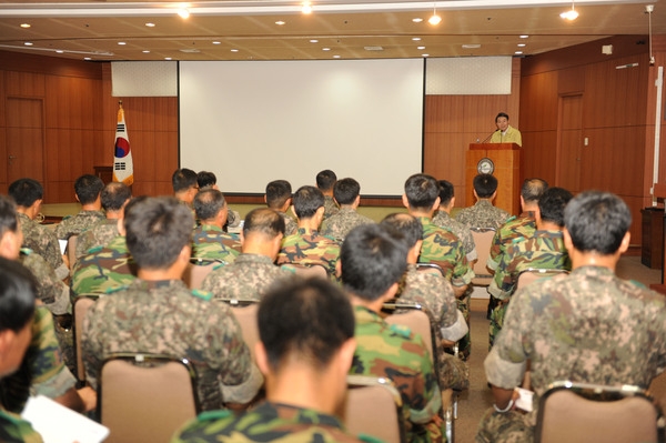 503여단 2대대 동원 및 예비군 정기감사 강평회