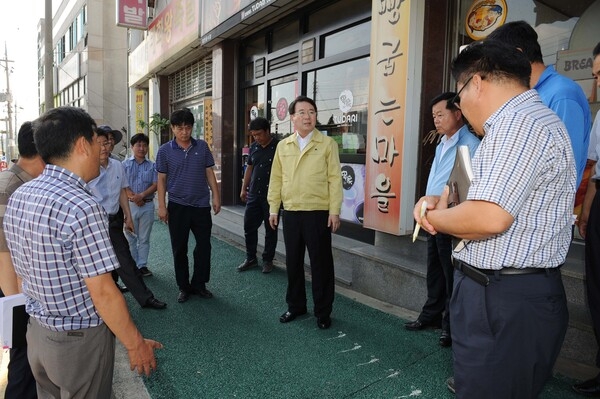 삼서~삼계구간 자전거 전용도로 공사 현장 점검