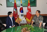상무대 포병학교 방문