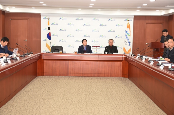 장성읍 5거리 회전교차로 홍보탑 디자인개발 보고회
