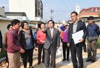도시계획도로 개설공사 현장...