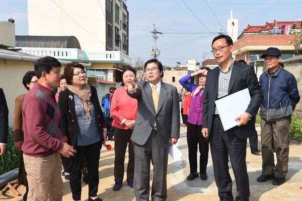 도시계획도로 개설공사 현장 방문