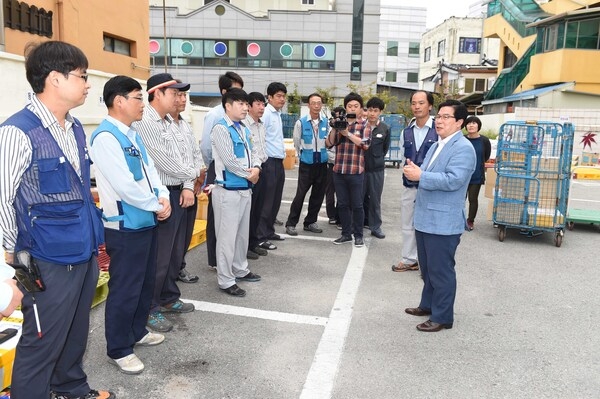 2015년 추석절 장성 우체국 집배원 격려