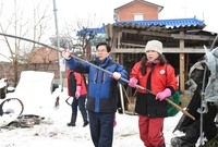 폭설 피해 복구작업 공직자...