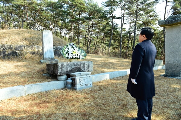 청백리 박수량 선생 백비참배