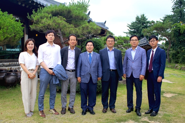 광주 MBC 송일준 사장 장성 방문