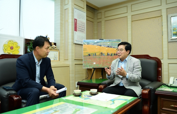 군수님 전남매일 인터뷰