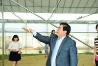 군수님 공설운동장 앵무새 ...