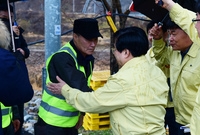 구제역 방역 초소 격려