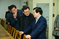 군수님 직원들과 점심식사