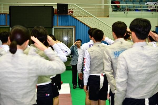 2019 펜싱 청소년대표선수 합숙훈련 격려