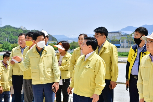 공설운동장 현장 점검