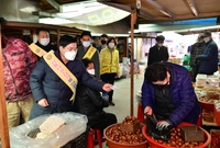 설맞이 시장상인 격려