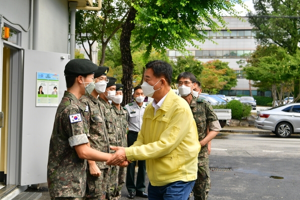예비군 중대 방문