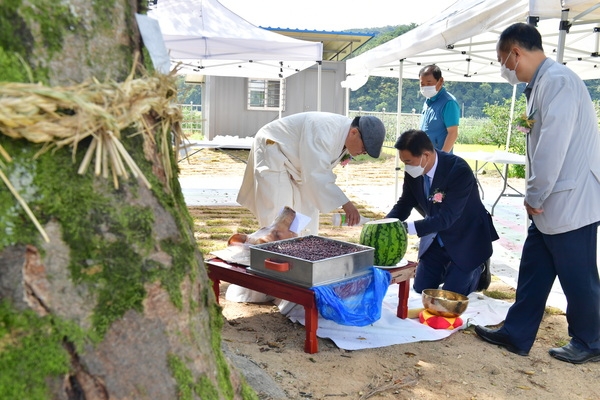 황룡면 맥호1리 마을 회관 준공식