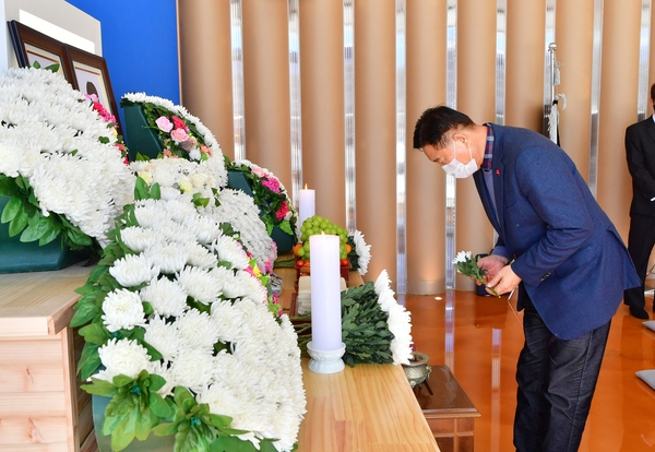 상무대 여객기 사고 조의