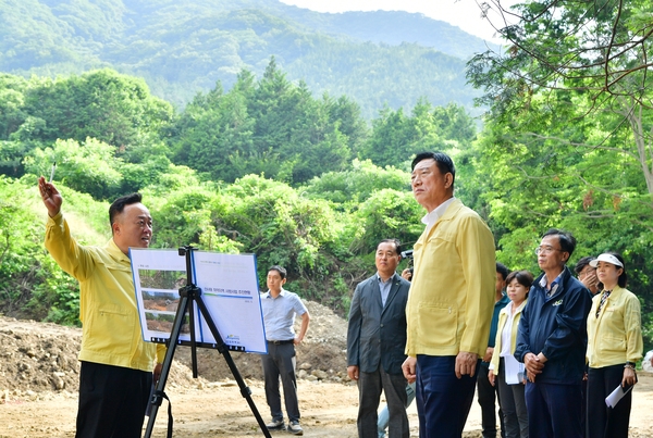 북하면 위험재해지역 방문