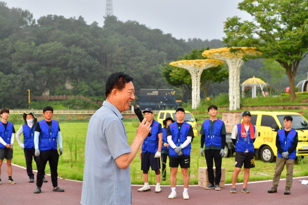 황룡강 해바라기 식재