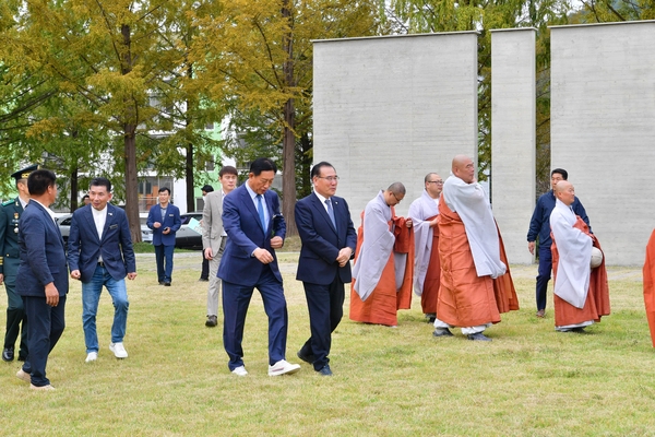 상무대 명상원 개원식