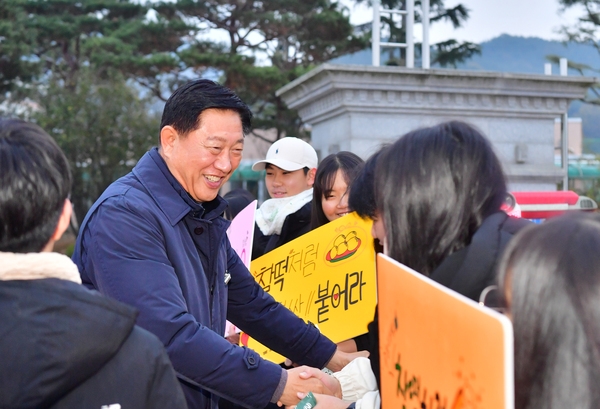 장성고 수능 대박 기원 격려