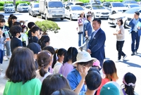 중앙초등학생 군청 방문 기...