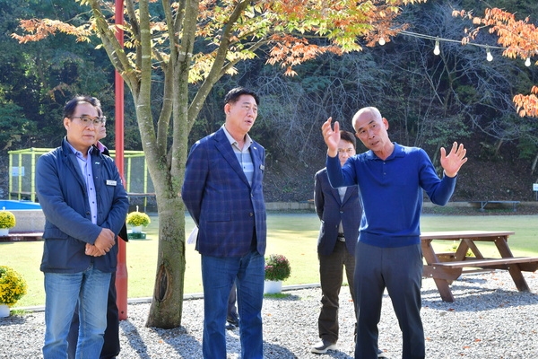 농산물직거래 활성을 위한 사과 팜파티 격려 방문