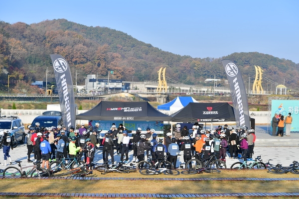 전라남도체육대회 성공개최 기원 황룡강 자전거 대행진