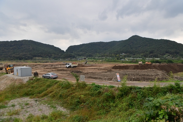 장성호 준설현장 방문