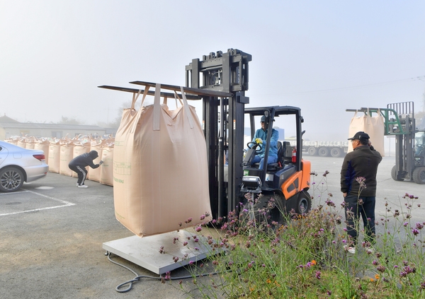 가루쌀수매현장 방문