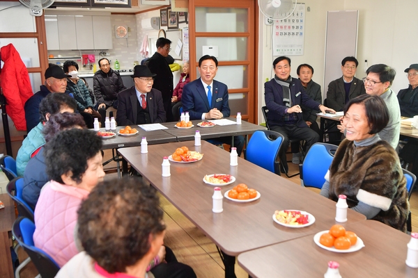 장성읍 경로당 방문 의견 청취