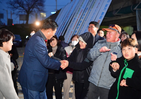 황룡면 마을 달집태우기행사