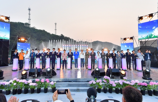 홍길동무꽃길축제 현장