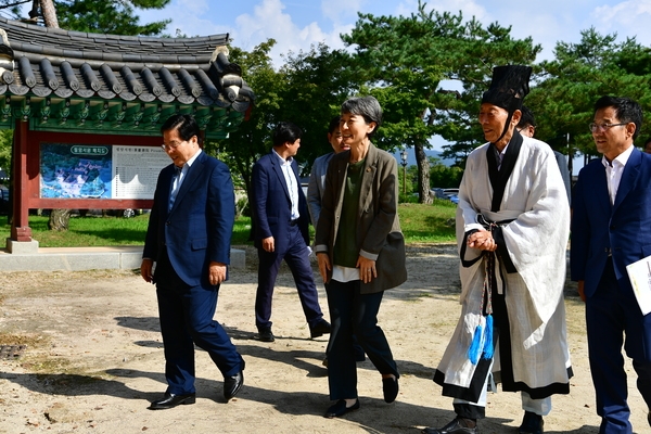 문화재청장 필암서원 방문