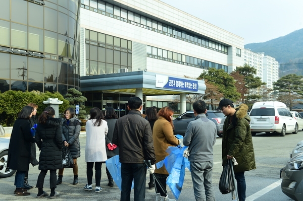 장성읍 시가지 설맞이 대청소